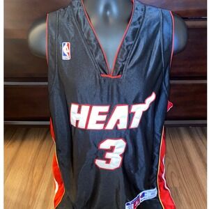 Vintage Champion Dwyane Wade Miami Heat Jersey #3 NBA Stitched‎ Mens Size 48